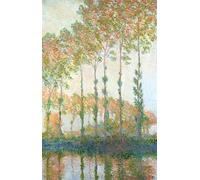 DQCJIYIGL De Célèbres Tableaux Affiche de Arts Affiche Artistique Peupliers au bord de l'Epte Automne de Claude Monet Prints Toile Pour la Décoration du Salon 60x90cm