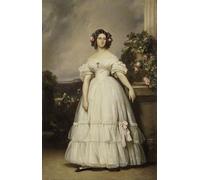DQCJIYIGL De Célèbres Tableaux Affiche de Arts Affiche Artistique Portrait de la princesse Clémentine d'Orléans par Xaver Winterhalter Prints Toile Pour la Décoration du Salon 60x90cm