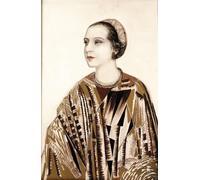 DQCJIYIGL De Célèbres Tableaux Affiche de Arts Affiche Artistique Portrait de Madame Fontaine par Jean Dunand Prints Toile Pour la Décoration du Salon 60x90cm
