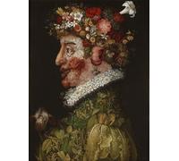 DQCJIYIGL De Célèbres Tableaux Affiche de Arts Affiche Artistique Printemps La Primavera de Giuseppe Arcimboldo Prints Toile Pour la Décoration du Salon 60x90cm