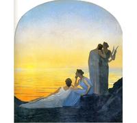 DQCJIYIGL De Célèbres Tableaux Affiche de Arts Affiche Artistique Soir Antique Alphonse Osbert Prints Toile Pour la Décoration du Salon 60x90cm