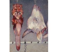 DQCJIYIGL De Célèbres Tableaux Affiche de Arts Affiche Artistique Tête de veau et langue de boeuf par Gustave Caillebotte Prints Toile Pour la Décoration du Salon 60x90cm