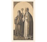 DQCJIYIGL De Célèbres Tableaux Affiche de Arts Affiche Artistique Œuvres de Saint Simon et Lazare de Johann Nepomuk Strixner Prints Toile Pour la Décoration du Salon 60x90cm