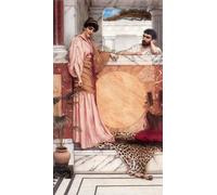 DQCJIYIGL De Célèbres Tableaux Moderne Toile Décor Art Mural Classique En attente d'une réponse John William Godward Abstrait Peinture Pour la Décoration de la Chambre à Coucher 60x90cm