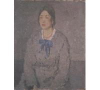DQCJIYIGL De Célèbres Tableaux Moderne Toile Décor Art Mural Classique Femme au collier de corail Gwen John Abstrait Peinture Pour la Décoration de la Chambre à Coucher 60x90cm