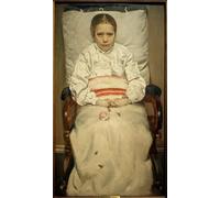 DQCJIYIGL De Célèbres Tableaux Moderne Toile Décor Art Mural Classique Fille malade de Christian Krohg Abstrait Peinture Pour la Décoration de la Chambre à Coucher 60x90cm