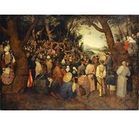 DQCJIYIGL De Célèbres Tableaux Moderne Toile Décor Art Mural Classique le sermon de saint Jean Baptiste de Jan l'Ancien Brueghel Abstrait Peinture Pour la Décoration de la Chambre à Coucher 60x90cm