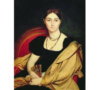 DQCJIYIGL De Célèbres Tableaux Moderne Toile Décor Art Mural Classique Madame Devaucay de Jean Auguste Ingres Abstrait Peinture Pour la Décoration de la Chambre à Coucher 60x90cm