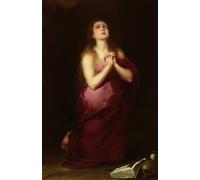 DQCJIYIGL De Célèbres Tableaux Moderne Toile Décor Art Mural Classique Marie Madeleine de Bartolomé Esteban Murillo Abstrait Peinture Pour la Décoration de la Chambre à Coucher 60x90cm