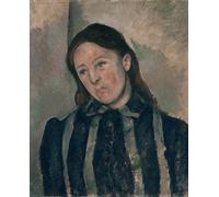 DQCJIYIGL De Célèbres Tableaux Moderne Toile Décor Art Mural Classique Portrait de Madame Cézanne par Paul Cézanne Abstrait Peinture Pour la Décoration de la Chambre à Coucher 60x90cm