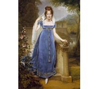 DQCJIYIGL De Célèbres Tableaux Moderne Toile Décor Art Mural Classique Portrait d'Henriette Scherrer comtesse Legrand par Antoine Jean Gros Pour la Décoration de la Chambre à Coucher 60x90cm