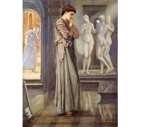 DQCJIYIGL De Célèbres Tableaux Moderne Toile Décor Art Mural Classique Pygmalion et l'image par Edward Burne Jones Abstrait Peinture Pour la Décoration de la Chambre à Coucher 60x90cm