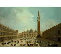 DQCJIYIGL De Célèbres Tableaux Moderne Toile Décor Art Mural Classique San Marco de Giuseppe Bernardino Bison Abstrait Peinture Pour la Décoration de la Chambre à Coucher 60x90cm
