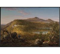 DQCJIYIGL De Célèbres Tableaux Murale Art Posté Affiches et Impressions a View of the Two Lakes and Mountain Houseatskill Mountains Morning par Cole Pour les Décorations pour la Maison 60x90cm