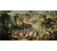 DQCJIYIGL De Célèbres Tableaux Murale Art Posté Affiches et Impressions Chasse en forêt de Fontainebleau à Franchard par Jean Baptiste Oudry Pour les Décorations pour la Maison 60x90cm