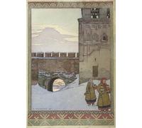 DQCJIYIGL De Célèbres Tableaux Murale Art Posté Affiches et Impressions Château d'eau du Kremlin de Novgorod par Ivan Yakovlevich Bilibin Animaux Art Poster Pour les Décorations pour la Maison 60x90cm