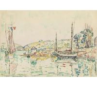 DQCJIYIGL De Célèbres Tableaux Murale Art Posté Affiches et Impressions Concarneau de Paul Signac Animaux Art Poster Pour les Décorations pour la Maison 60x90cm
