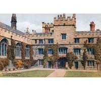 DQCJIYIGL De Célèbres Tableaux Murale Art Posté Affiches et Impressions Gate Tower First Court Jesus Col Oxford par Alfred Robert Quinton Animaux Art Poster Pour les Décorations pour la Maison 60x90cm