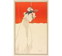 DQCJIYIGL De Célèbres Tableaux Murale Art Posté Affiches et Impressions Isolde par Aubrey Beardsley Animaux Art Poster Pour les Décorations pour la Maison 60x90cm