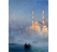 DQCJIYIGL De Célèbres Tableaux Murale Art Posté Affiches et Impressions Istanbul Ivan Constantinovitch Ayvazovsky Animaux Art Poster Pour les Décorations pour la Maison 60x90cm