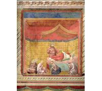 DQCJIYIGL De Célèbres Tableaux Murale Art Posté Affiches et Impressions la vision du pape Grégoire Ix de Giotto Di Bondone Animaux Art Poster Pour les Décorations pour la Maison 60x90cm