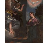 DQCJIYIGL De Célèbres Tableaux Murale Art Posté Affiches et Impressions l'Annonciation de Paolo Veronese Animaux Art Poster Pour les Décorations pour la Maison 60x90cm