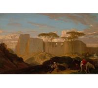 DQCJIYIGL De Célèbres Tableaux Murale Art Posté Affiches et Impressions le Bon Samaritain de Gabriel Decamps Animaux Art Poster Pour les Décorations pour la Maison 60x90cm