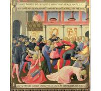 DQCJIYIGL De Célèbres Tableaux Murale Art Posté Affiches et Impressions Le Massacre des Innocents Détail de l'un des trésors d'argent de Fra Angelico Pour les Décorations pour la Maison 60x90cm