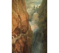 DQCJIYIGL De Célèbres Tableaux Murale Art Posté Affiches et Impressions le passage du Saint-Gothard Mallord William Turner Animaux Art Poster Pour les Décorations pour la Maison 60x90cm