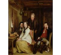 DQCJIYIGL De Célèbres Tableaux Murale Art Posté Affiches et Impressions le refus de Burn's par David Wilkie Animaux Art Poster Pour les Décorations pour la Maison 60x90cm