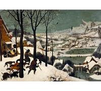 DQCJIYIGL De Célèbres Tableaux Murale Art Posté Affiches et Impressions les chasseurs dans la neige Pieter l'Ancien Bruegel Animaux Art Poster Pour les Décorations pour la Maison 60x90cm