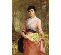 DQCJIYIGL De Célèbres Tableaux Murale Art Posté Affiches et Impressions les filles de notre empire la primevère par Edwin Longsden Long Animaux Art Poster Pour les Décorations pour la Maison 60x90cm