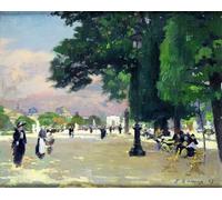 DQCJIYIGL De Célèbres Tableaux Murale Art Posté Affiches et Impressions les Tuileries de Jules Ernest Renoux Animaux Art Poster Pour les Décorations pour la Maison 60x90cm