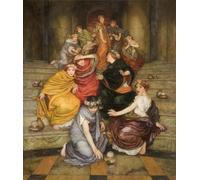 DQCJIYIGL De Célèbres Tableaux Murale Art Posté Affiches et Impressions Parabole des vierges sages et folles de William Animaux Art Poster Pour les Décorations pour la Maison 60x90cm