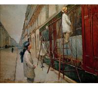 DQCJIYIGL De Célèbres Tableaux Murale Art Posté Affiches et Impressions Peintres en Bâtiments Esquisse par Gustave Caillebotte Animaux Art Poster Pour les Décorations pour la Maison 60x90cm