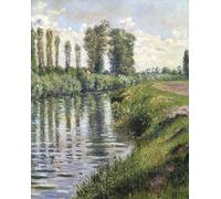 DQCJIYIGL De Célèbres Tableaux Murale Art Posté Affiches et Impressions Petit bras de Seine à Argenteuil par Gustave Caillebotte Animaux Art Poster Pour les Décorations pour la Maison 60x90cm