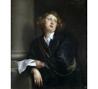 DQCJIYIGL De Célèbres Tableaux Murale Art Posté Affiches et Impressions Portrait du compositeur et organiste Henricus Liberti parVan Dyck Animaux Art Poster Pour les Décorations pour la Maison 60x90cm