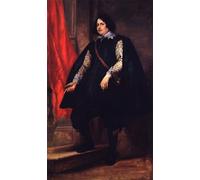 DQCJIYIGL De Célèbres Tableaux Murale Art Posté Affiches et Impressions Portrait d'un gentilhomme par Sir Antony Van Dyck Animaux Art Poster Pour les Décorations pour la Maison 60x90cm