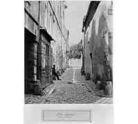DQCJIYIGL De Célèbres Tableaux Murale Art Posté Affiches et Impressions Rue Gracieuse by Charles Marville Animaux Art Poster Pour les Décorations pour la Maison 60x90cm