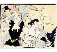 DQCJIYIGL Moderne Toile Décor Art Mural Classique Au Bal Masqué - Festivités Parisiennes - Nouvelles Festins d'Henri De Toulouse Lautrec Pour la Décoration de la Chambre à Coucher 60x90cm