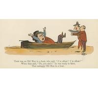 DQCJIYIGL Murale Art Posté Affiches et Impressions Il y avait un vieil homme dans un bateau qui a dit que je flottais ! Je suis à flot par Edward Leaars Pour les Décorations pour la Maison 60x90cm