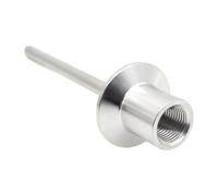 DQFOCPHHAA 1.5" Flange50.5mm Tri Thermowell with 1/2" NPT Female Thread,Compatible Thermowell,L-150mm(6") Homebrewing Beer Tools 304