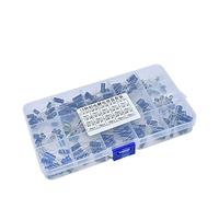 DQFOCPHHAA Capacitors 200pcs/lot Radial capacitors Set 15Values 10V 16V 25V 50V 0.1uF-220uF Electrolytic Capacitor Assortment Kit 0.22uf 2.2uf 100uf
