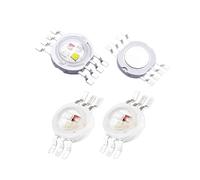 DQFOCPHHAA LED chip RGB 3W 9W 12W RGBW RED Green Blue White High Power LED Bead Floodlight Lamp Module Stage Lamp Bulb 50pcs(9W RGB 6pins)