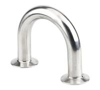 DQFOCPHHAA Stainless Steel Cast Pipe Fitting, 1pcs Tri Clamp 19/25/32/38/45/51MM ×Ferrule 50.5 64 304 Stainless Steel 180 Degree U Elbow Bend Fitting Home Brew(38mm x Ferrule 50.5)