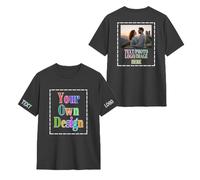 DQHXTK Tee Shirt personnalisés pour Hommes et Femmes en Gros,t Shirt Personnalisable Ajoutez des Images, des Photos ou des textes personnalisé pour des Cadeaux