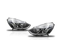 DQRG Caches Anti-Poussière Pour Phares Pour Clio 4 HB MK4 IV 2013-2019 Phare Avant Gauche Ou Droit 260106624R 260603442R Avec Garniture Chromée(Pair)