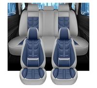 DQRG Housse Voiture Siege 1 Jeu De 5 Housses Siège Auto Universelles Imperméables en Cuir À Couverture Intégrale, pour Jeep pour Renegade Accessoires Intérieurs Housses Siège Auto(Gray Blue)