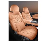 DQRG Housse Voiture Siege Ensemble Complet De Housses De Sièges en Cuir De Luxe pour Kia pour Sonet 2024 - Accessoires Intérieurs Housses Siège Auto(Orange,Luxury)