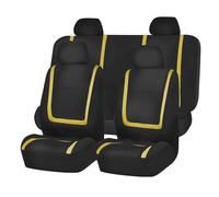 DQRG Housses siège Avant Housses siège Voiture Tissu Tapis Coussin siège pour Ford pour Ka pour Escape pour Ranger pour BMax pour Falcon pour Cmax Housses siège(5Seats-Yelow)